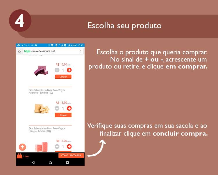 Como comprar Natura pelo celular - Revista Natura Online