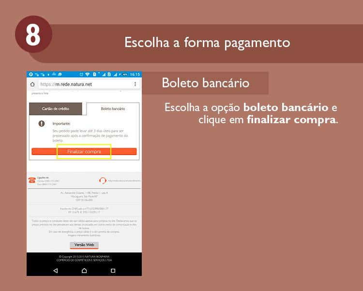 Como comprar Natura pelo celular - Revista Natura Online